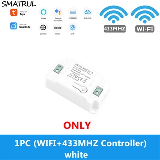 SMATRUL Tuya Smart Life APP WiFi + RF 433Mhz Switch Light Relay Timer Module Google Home Alexa