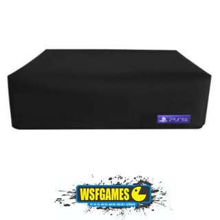 Capa Para Playstation 5 Ps5 Preta Com Leitor e Digital Horizontal Anti Poeira Gordura Arranhões Impermeável