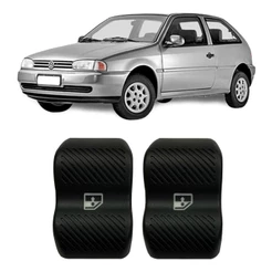 Par Botão Vidro Elétrico VW Gol G2 Bola 95/05 Simples