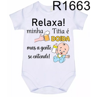 Body Bebê Relaxa Titia Doida R1663