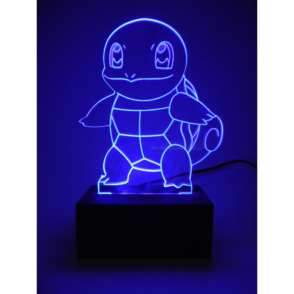 Luminária Abajur led decorativo P0kém0n Squirtle