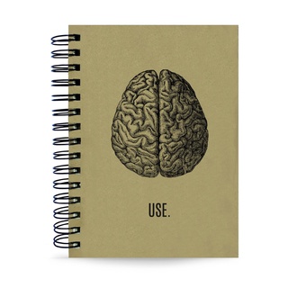 Caderno "Use" Capa Dura, 125 Folhas, Tamanho 15x21cm