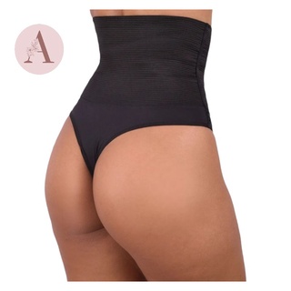Calcinha Cinta Elástica Zera Barriga Modeladora de Alta Compressão Cós Alto Reduz Medidas Afina Cintura Modela Bumbum