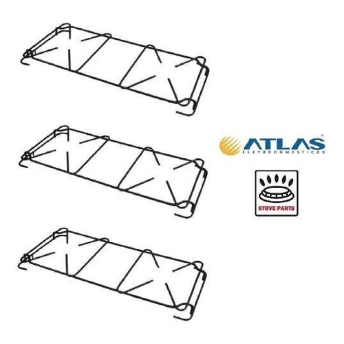 Grelha Grade Trempe Peça Para Fogão Atlas Monaco Grecia 6b