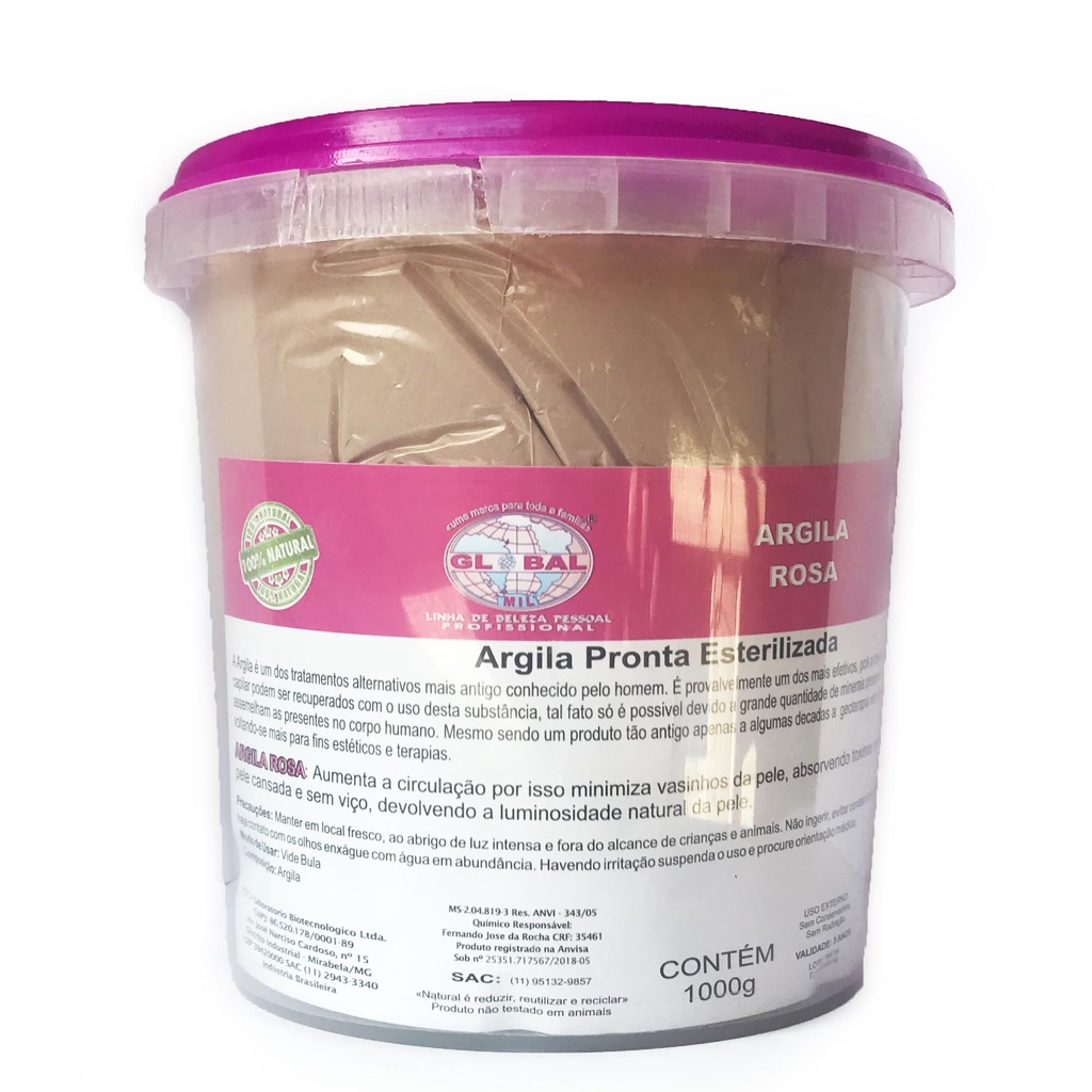 ARGILA ROSA 1Kg (POTE) GLOBAL REF A7015