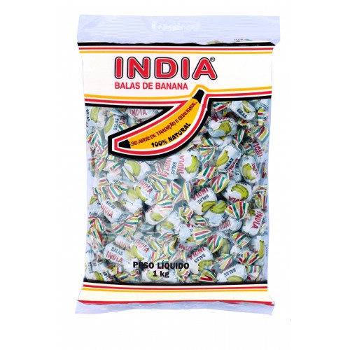 Bala de Banana 100% Natural Com Açúcar - 1Kg