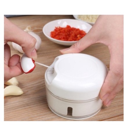 Mini Triturador Processador Manual De Alho Alimentos Utensilio Cozinha Oferta