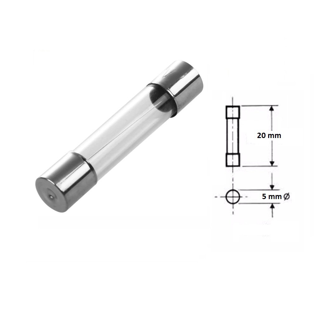 2 UNIDADES = Fusível de Vidro 10a / 5x20mm / Ação Rápida / 127V 250V / TKN FLG06 / Filtro de Linha / Régua Tomada / Protetor Eletronico / 20AGF-10
