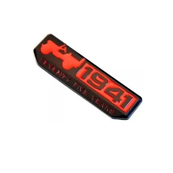 Mini Emblema Jeep 1941 Seventy Acessórios Renegade Compass Wrangler Grand Cherokee Preto com vermelho