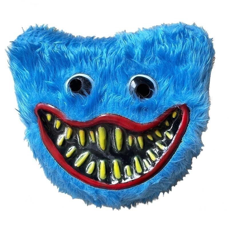 Anime Huggy Wuggy Cabeça Pelúcia Máscara Personagem Papoula Hora Da Diversão Algodão Máscaras Assustadoras Aniversário Infantil