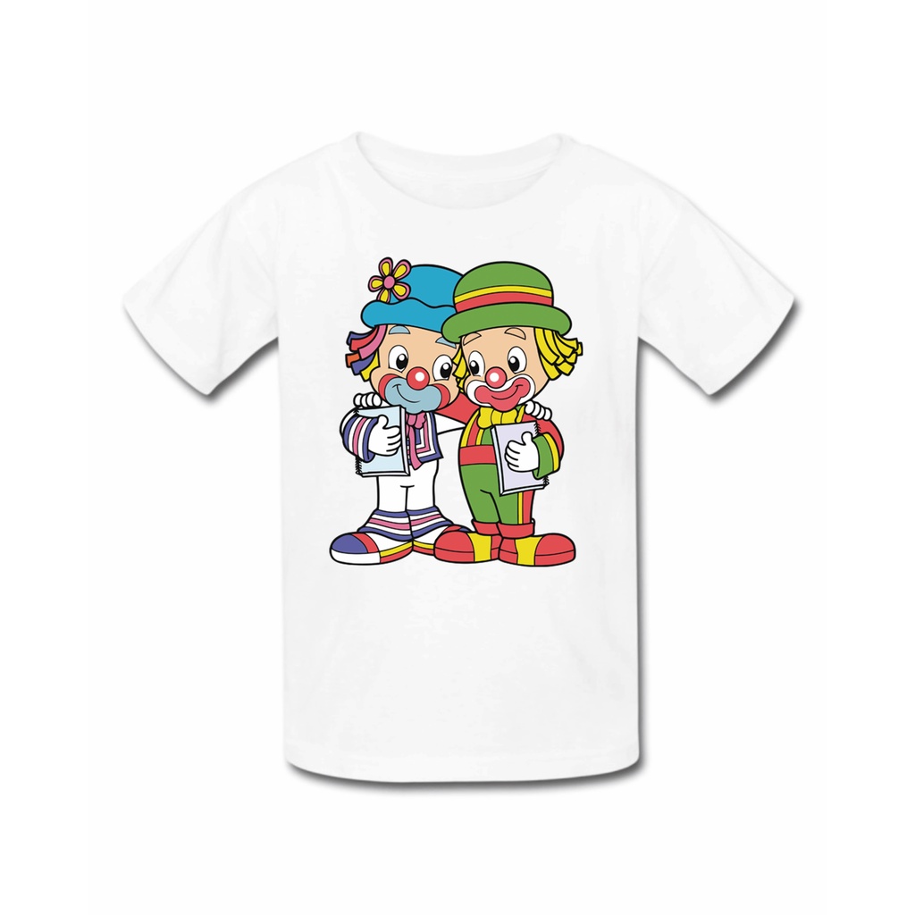 Roupa infantil Camisa Camiseta Menino Menina Patati Patata circo criança animação em Oferta na Shopee