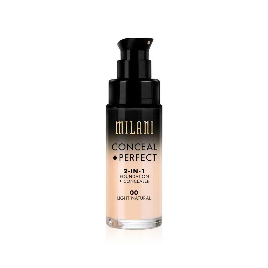 Base Líquida Milani Conceal + Perfect 2 In 1 Light Natural 00 30ml ...