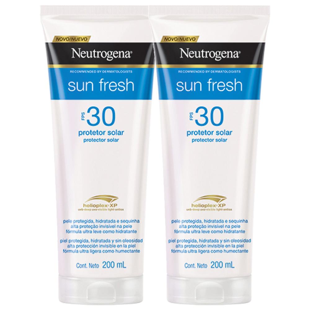 Kit 2 Protetor Solar Neutrogena Sun Fresh Corpo FPS 30 200ml