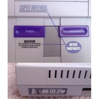Kit Usa Adesivos Console Super Nintendo Label Snes Americano