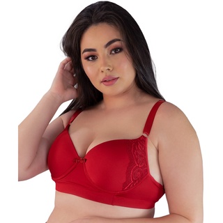 Sutiã Reforçado Renda Bojão Terra e Mar Soutien Plus Size Sustentação