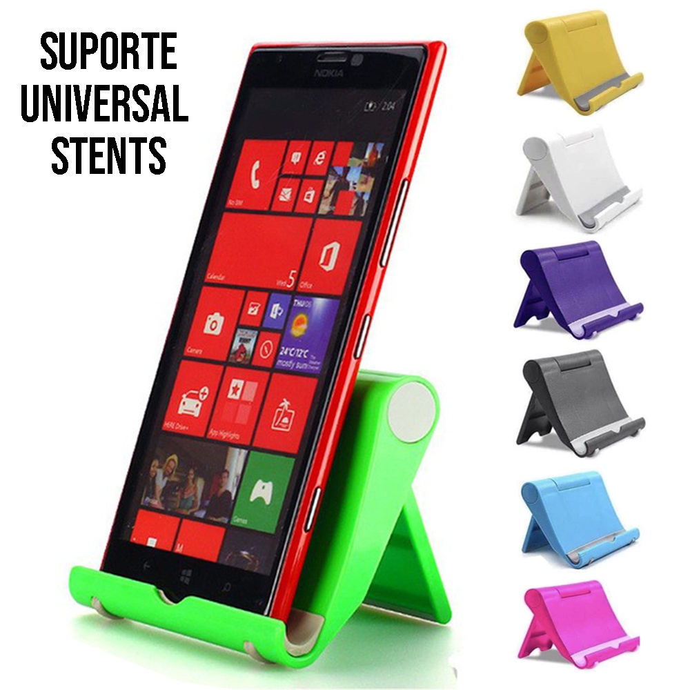 Suporte de Celular (Modelo Universal) Apoio para Smartphone Diversas Cores em Oferta na Shopee
