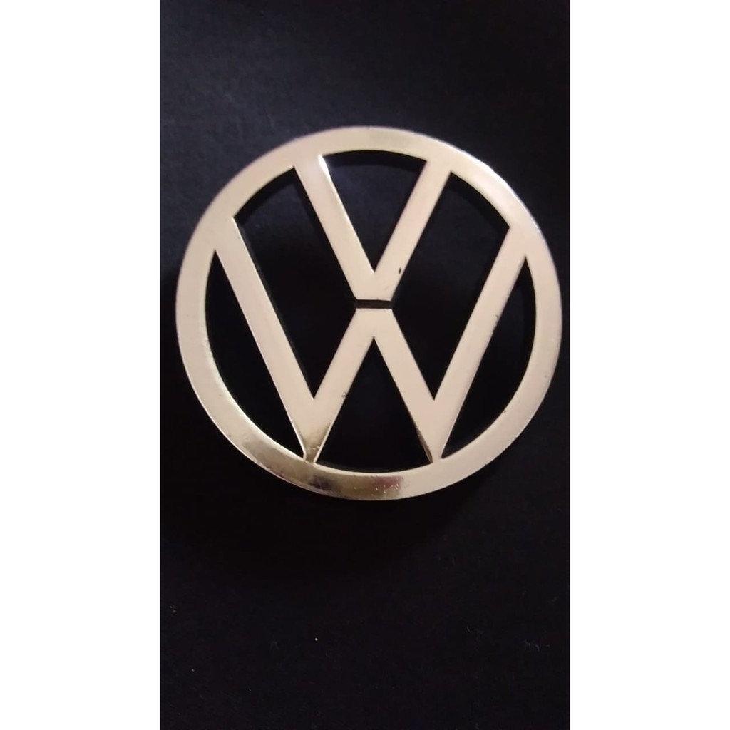 Emblema VW da Grade frontal dianteira Gol Voyage Parati  Saveiro 80 a 90