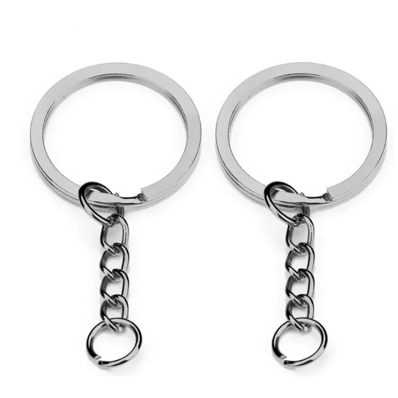 Argola Para Chaveiro C/ Corrente - 25mm + Elo 8mm - 50 pçs em Oferta na Shopee