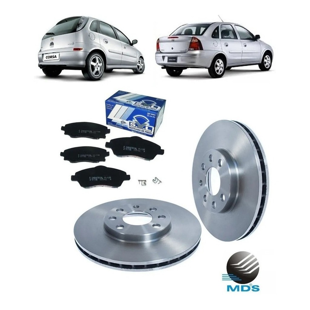 Kit Disco+pastilha Freio Corsa 1.8 8v (frente Montana) | Shopee Brasil