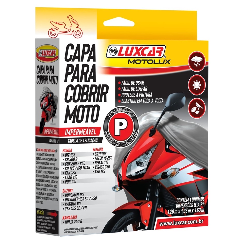 Capas para cobrir moto impermeável p luxcar