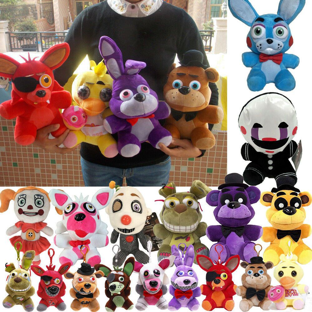 Boneco pelucia five nights at freddy fnaf golden freddy bonnie chica