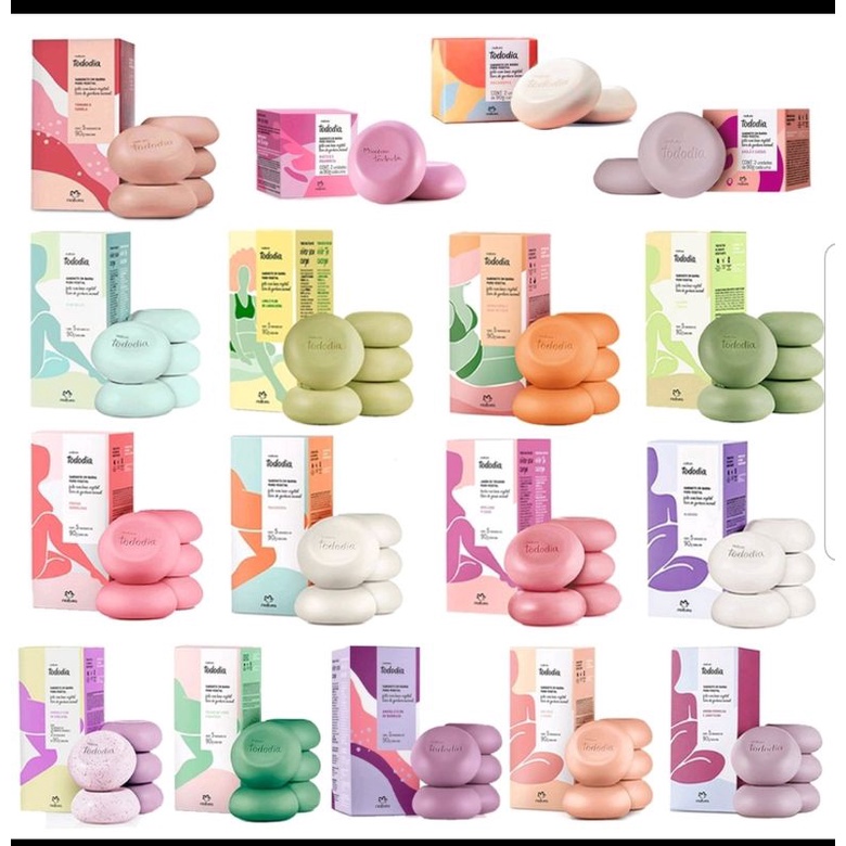 10 CX Sabonete Natura Todo Dia Caixa com 5 unidades,  Várias Fragrâncias Escolha a sua