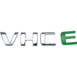 Letreiro VHC Cromado Letra "E" Verde Celta