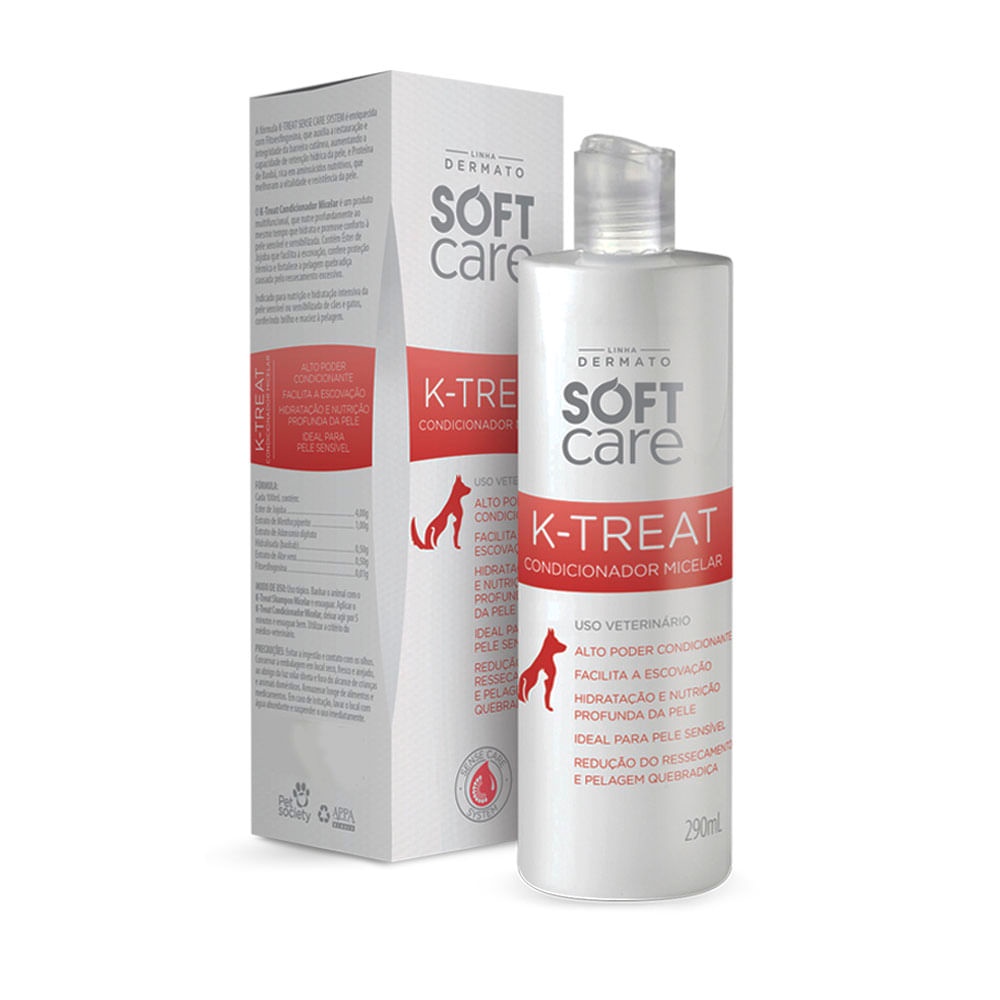 Condicionador K-treat Soft Care Micelar 290 Ml Câes e Gatos em Oferta na Shopee