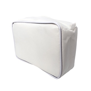 Necessaire inteira NAILON (tecido) BRANCA 23x15 em Oferta na Shopee