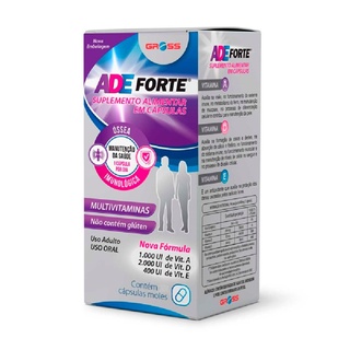 ADE Forte Suplemento Alimentar c/ 60 cápsulas Vitamina A/D/E