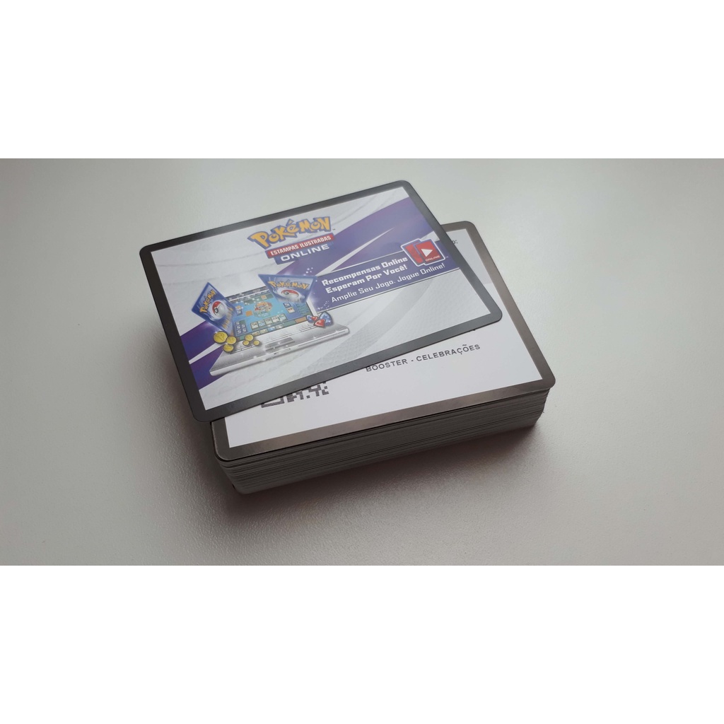 79 Código Booster de Celebrações + 6 Promos - Pokémon TCG Online