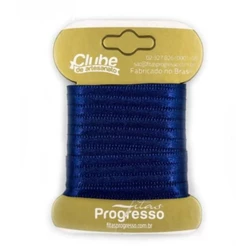 Fita em Cetim - Azul Marinho 10mx4mm 1un - Progresso - Rizzo