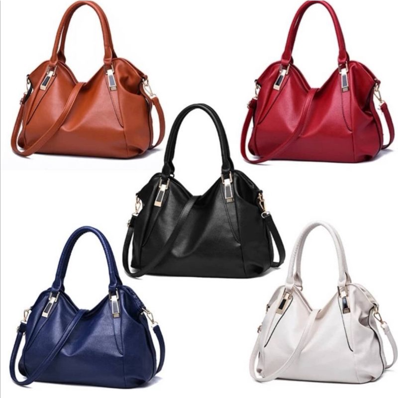 bolsa feminina transversal / ombro couro sintético grande - Passeio promoção em Oferta na Shopee