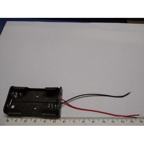 Suporte Para 2 Pilhas Aa Canoa Preto