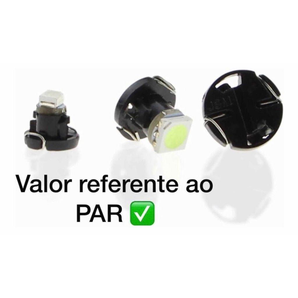 Par Lâmpada Led T4.7 Luz Branca Pingo Teto Xeno Golf Polo Vw