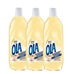 Kit com 3 Lava Roupas Ola Bebê 1L Cada