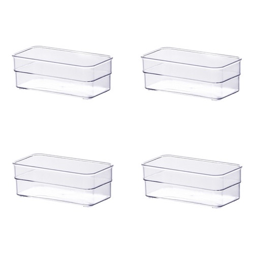Kit 4 Organizadores Paramount Diamond 15x7,5x5,2 Cm Cod 934