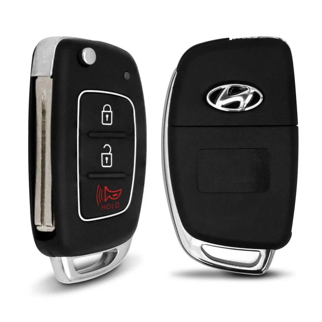 Chave Canivete Carcaça Capa Hyundai Hb20 Hb20s Hb20x Com Bateria em Oferta na Shopee