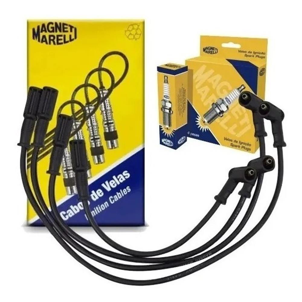 Cabos e Velas Siena Palio Uno Motor Fire 1.0 1.3 8v 2 Bobinas em Oferta na Shopee