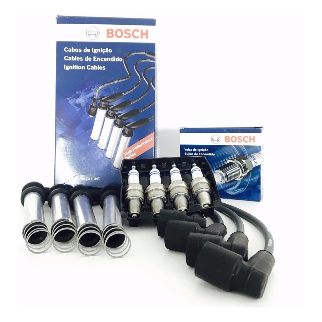 Kit Cabos + Velas Corsa Meriva Agile Montana 1.0 1.4 8 Flex