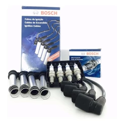 Kit Cabos + Velas Corsa Meriva Agile Montana 1.0 1.4 8 Flex