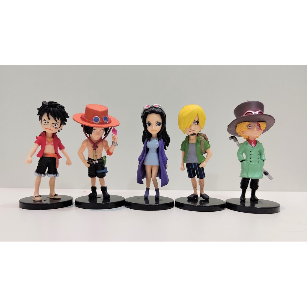 Action figure One Piece 8 cm Monkey D Luffy Portgas D Ace Nico Robin ...