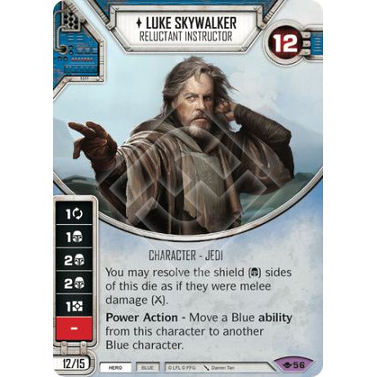 CF 56 - Luke Skywalker - Instrutor Relutante - Star Wars Destiny
