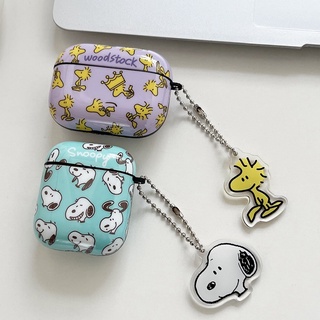 Capa TPU Anti-Impacto Arranhão Estampa Snoopy Para Airpods 1/2 3 Pro