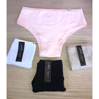 (kit 3 Peças) Calcinha De Algodão  Pós Parto , Modeladora Forro 100% Algodão Lingerie Cós Alto Roupa Feminina Tangão em Oferta na Shopee