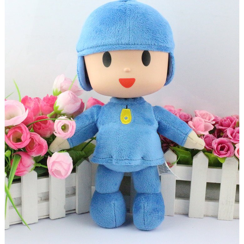Boneco Pocoyo Pelúcia 25 Cm, Cabeça De Vinil, 328