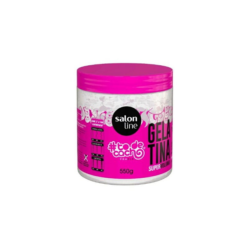 Gelatina Todecacho Super Volume Salon Line 550g Vai Ter Volume Sim Shopee Brasil