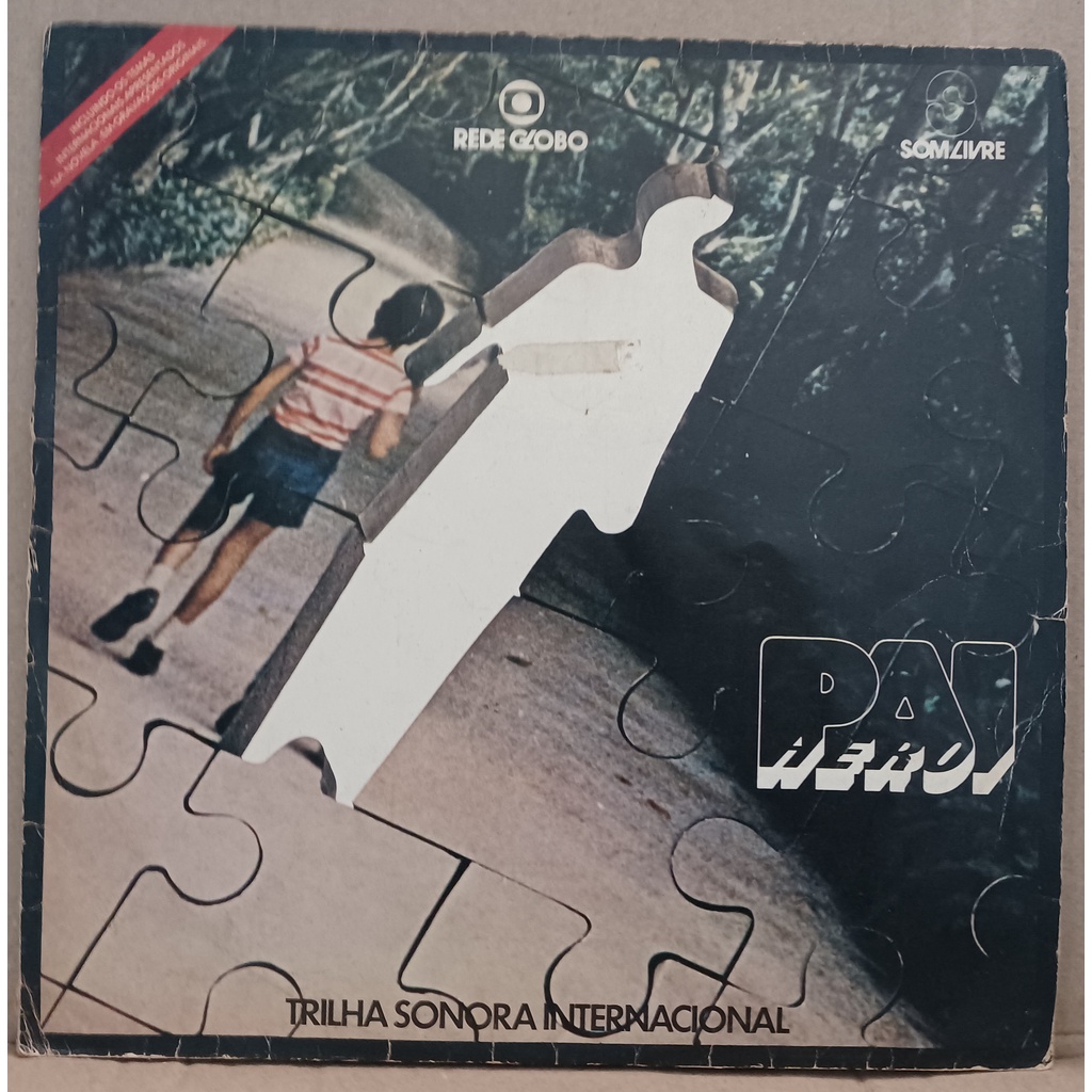LP Disco De Vinil Pai Herói - Trilha Internacional Da Novela - LP Muito Bom Capa Boa Com Danos Ver Fotos Ler Descrição