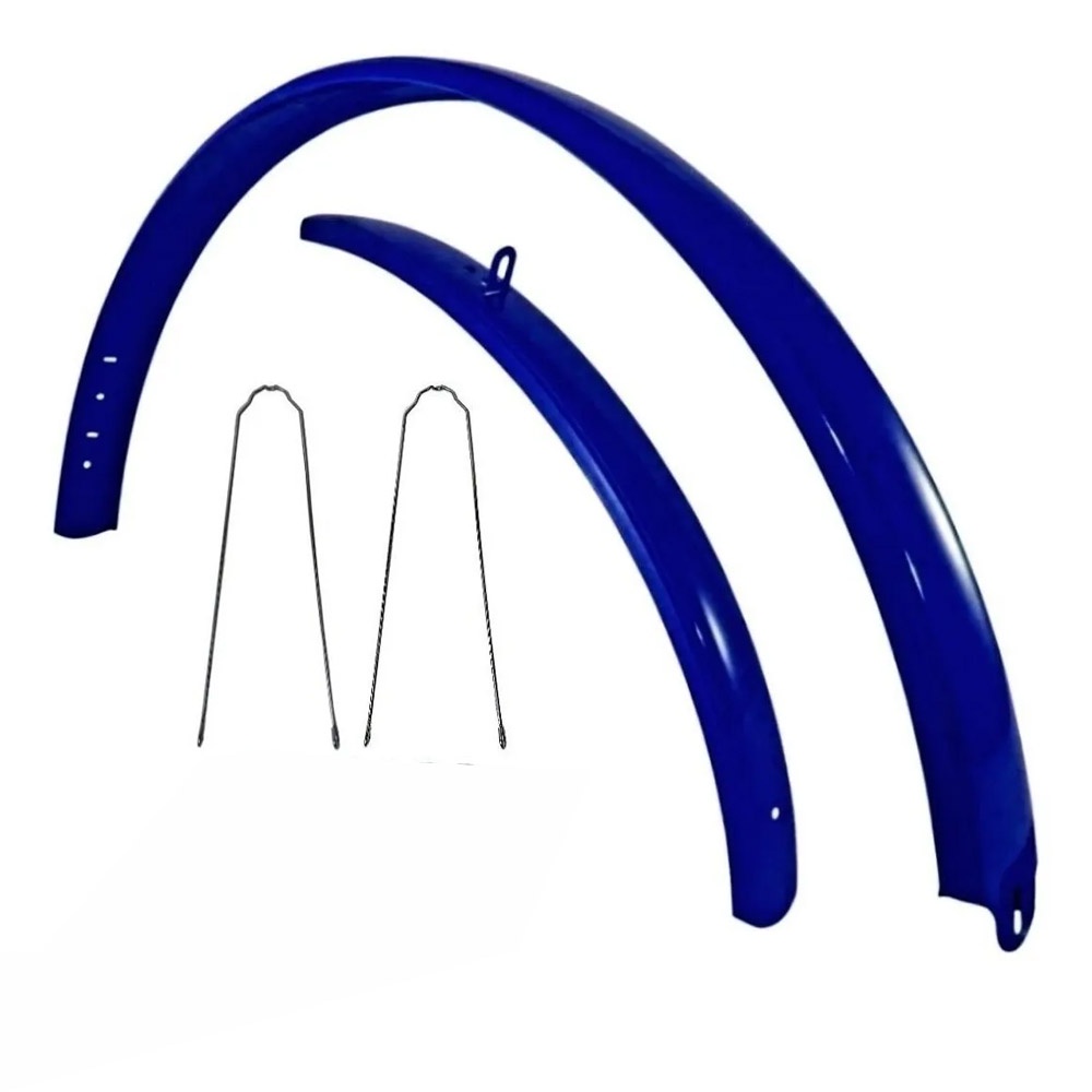 Paralama De Bike Em Inox Aro 26 Monark/Caloi + Hastes Cores Promoção