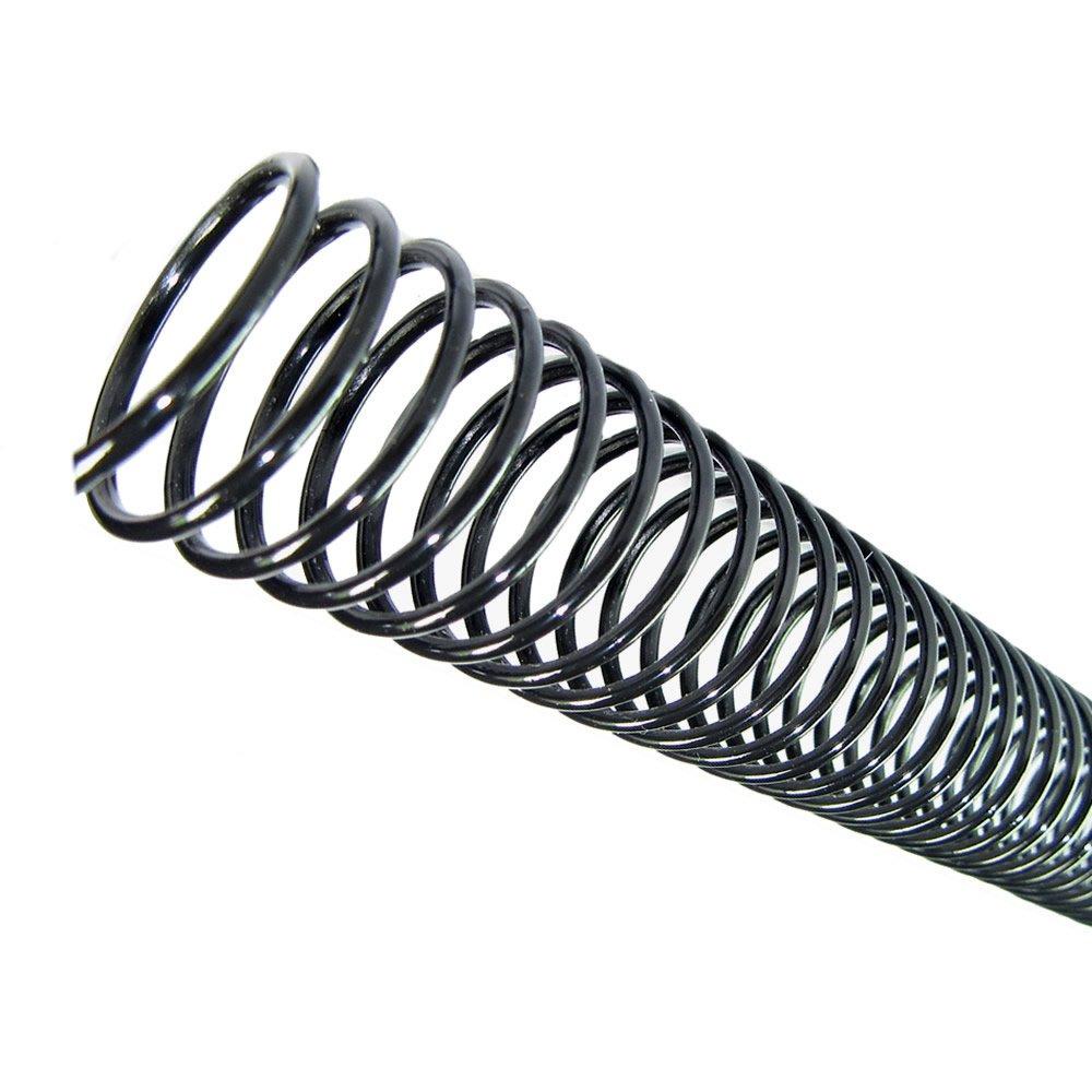 Espiral para Encadernação Preto 14 mm para 85 folhas 25un em Oferta na Shopee